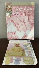 Sewing with Nancy Serge & Sew for Babies Instruction Book & McCalls Pattern READ
