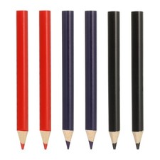 6 Pcs Wooden Colored Pencils Short Oil Based Colored Pencils, Purple/Black/Red