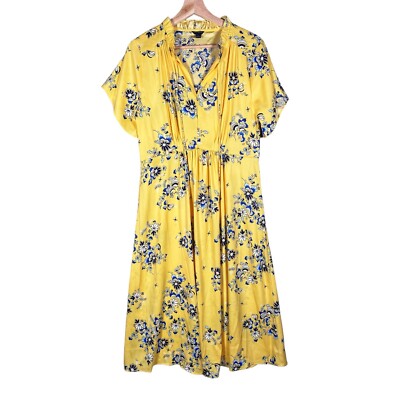 Ann Taylor Floral Midi Dress 6 *READ* Summer Garden Cottage Sunny Yellow Blue | eBay Ann Taylor Floral Midi Dress 6 *READ* Summer Garden Cottage Sunny Yellow Blue | eBay