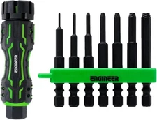 ENGINEER DZ-84 Socket Screw Extractor Set with Mini Handle 1/4 drive