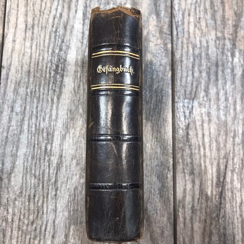 Antike 1903 SELTENE ledergebundene vergoldete deutsche Bibel 5" x 3,5" - Bild 3 von 12
