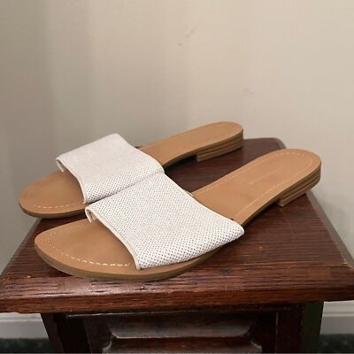 Saks Flip Flops Saks Fifth Avenue Caleigh White Sequin Slip On