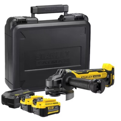 STANLEY  FATMAX  V20 125mm 18V Brushless Angle Grinder - 4 Ah  