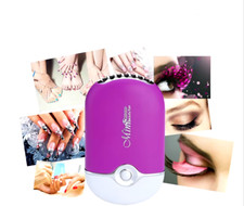 USB Rechargeable Cooling Fan Bladeless Handheld Eyelash Dryer Blower