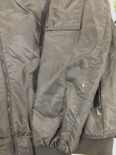 $225 Guess Men's Black Removable Hooded Bomber Jacket Coat Size Large - Picture 3 of 4