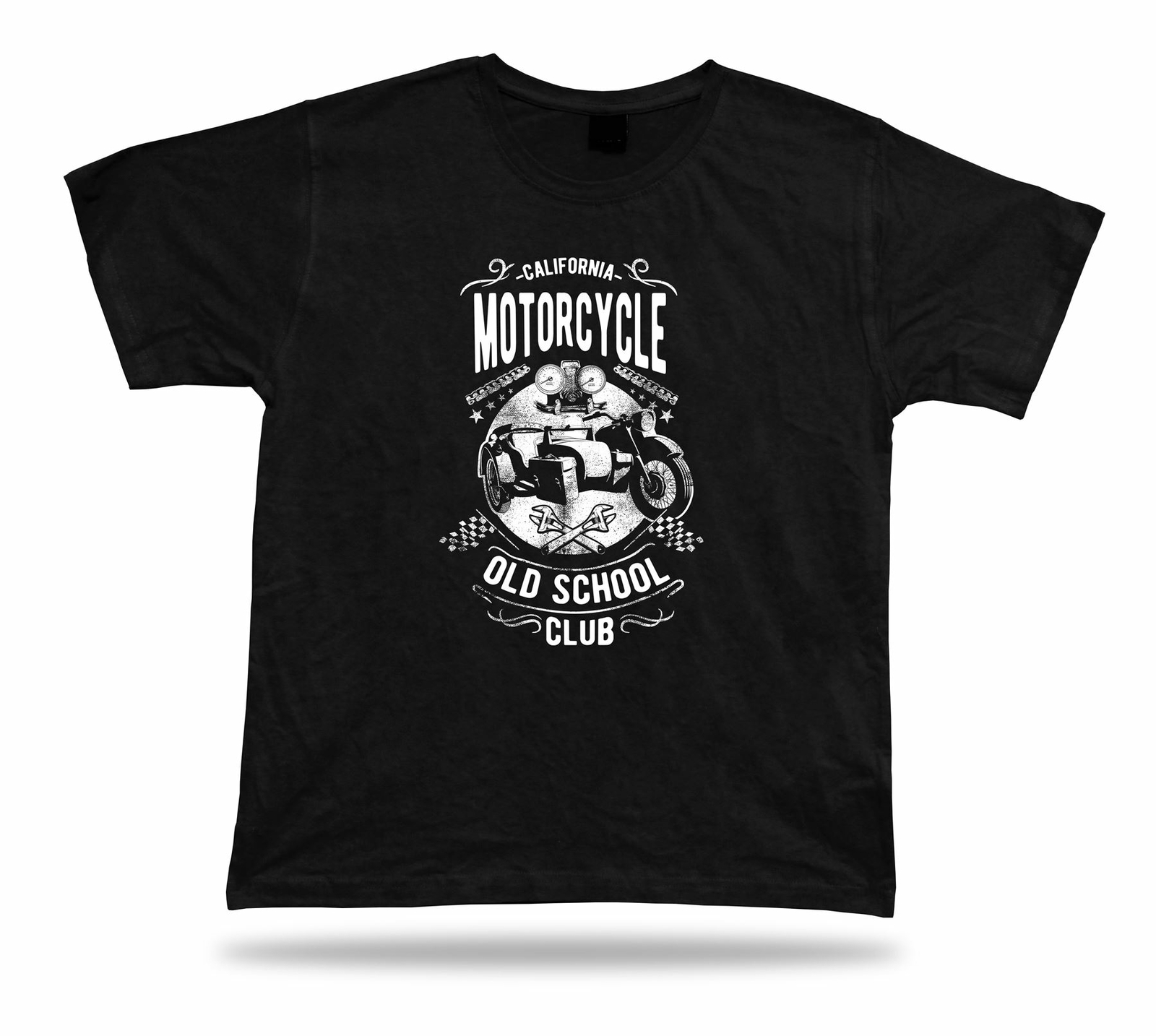 Tshirt Tee Shirt Birthday Gift Idea California Motorcycle Old School Club Retro