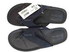NEW Mens Club Room Size 9 Riley Flip Flops Navy Sandals