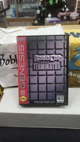 CIB ROBOCOP VERSUS THE TERMINATOR SEGA GENESIS VIDEO GAME CASE W/ MANUAL