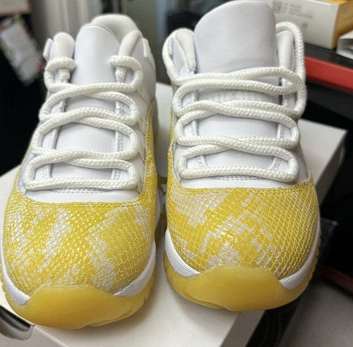 Size 6 - Air Jordan 11 Low Yellow Snakeskin W