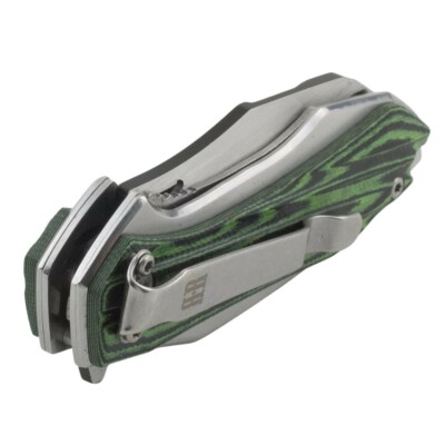 Rough Ryder Black Green G10 Bullfrog Linerlock Pocket Knife RR2258