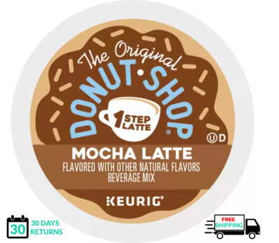    Donut Shop Mocha 1 One Step Latte Keurig Coffee K-cups  