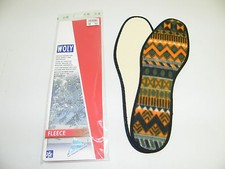WOLY FLEECE size 48 SUPER THIN WINTER SOLE WARM INSOLE AGAINST COLD FEET