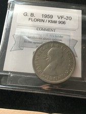 1959  Great Britain, Florin, (2 Shillings) Coin Mart  Graded**VF-30** KM# 906