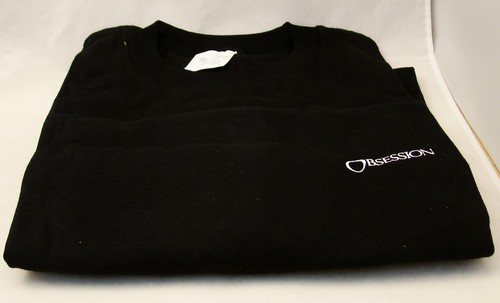 Black T-Shirt XL 100% Cotton Round Neck 
