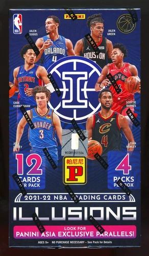(10) 2021/22 PANINI ILLUSIONS NBA BASKETBALL SEALED ASIA TMALL BOX LOT 1/2 CASE