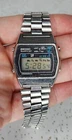Vintage Seiko A128-5010 gents Steel Digital LCD Watch Fully Working New Battery