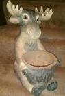 Moose Decor Plant Stand Holder * Tabletop Home Decor * Excellent Condition! — photo 9
