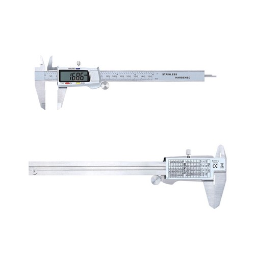 6"/150mm Digital Caliper LCD Stainless Steel Vernier Caliper Metal Micrometer - Picture 8 of 24