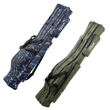 Fishing Rod Bag 120cm 2/3 Layer Rod Carrier Pole Storage Bag Porable Oxford Clot