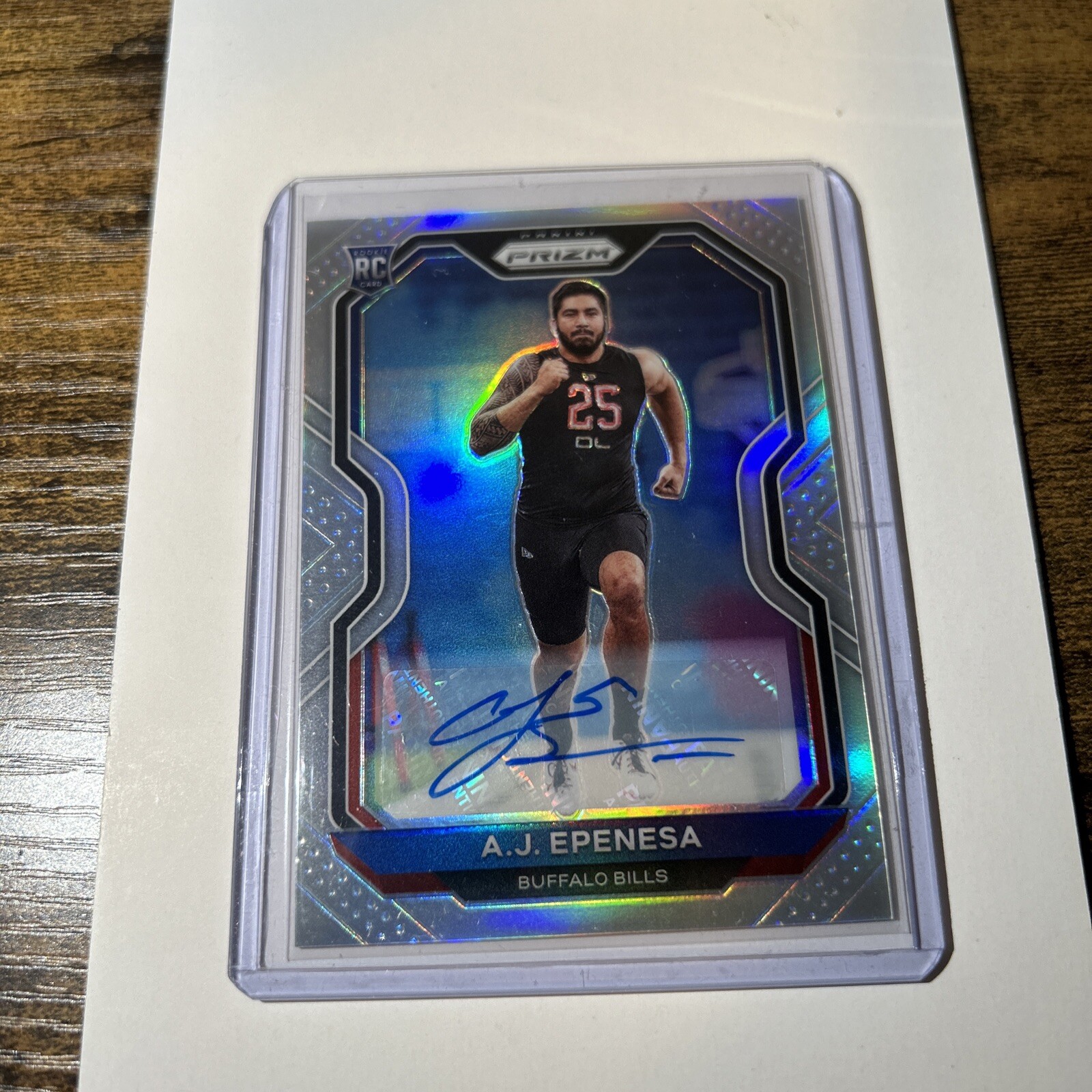 2020 Panini Prizm Rookie Silver Prizm Auto AJ Epenesa #313 Rookie Auto free ship