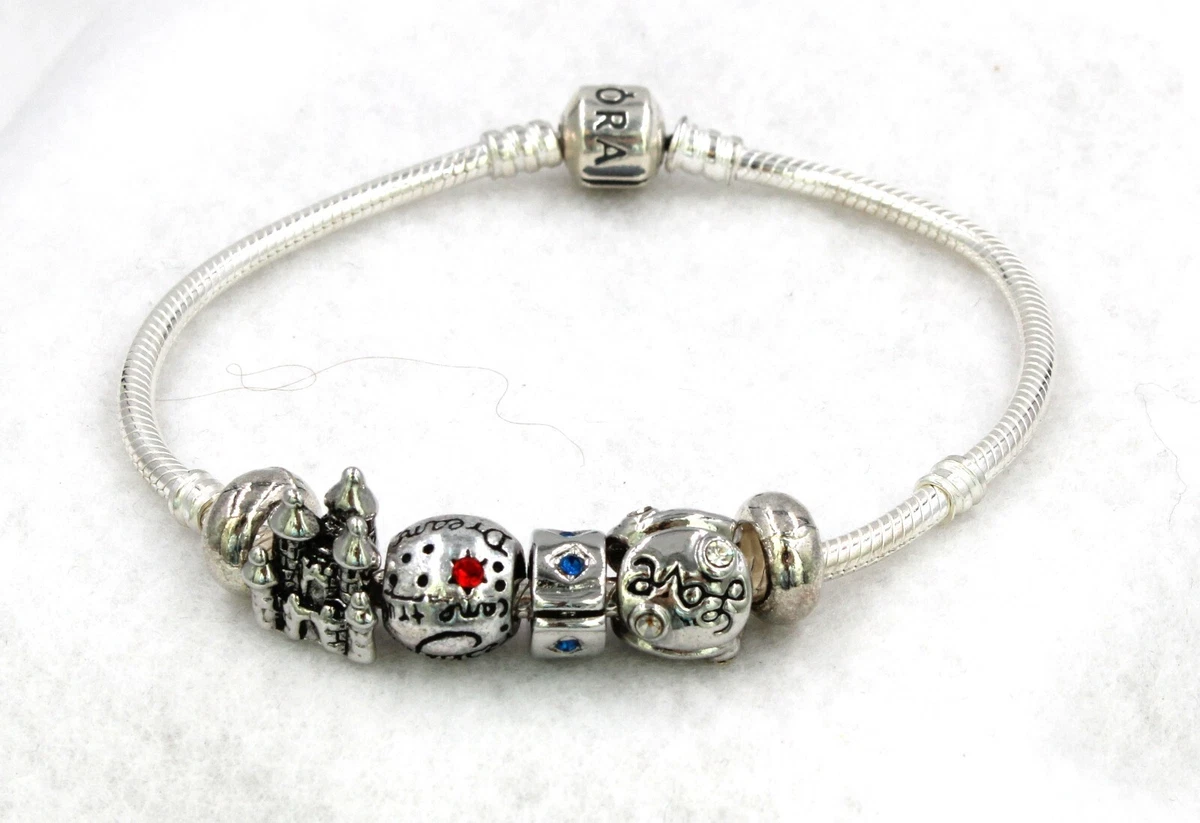 Pandora Bracelet Sterling Silver Love Dream Castle Spacer Charms New  Without Tag