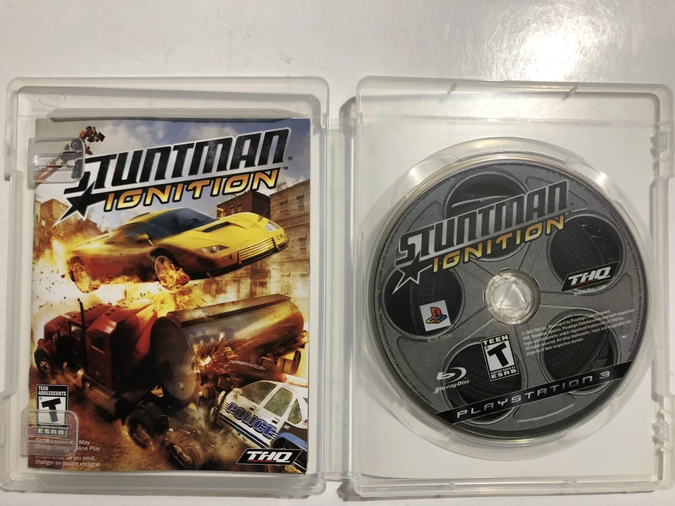 Stuntman Ignition PlayStation 3 Video Game with ￼Case & Disc manual TESTED - Image 3 of 4