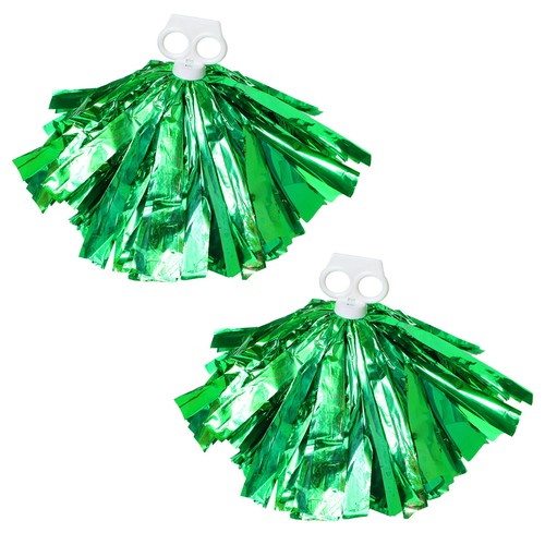 Kids 2 Pack Cheer Leader Shiny Pom Poms for Team Spirit Cheering Performance - 第 21/40 張圖片