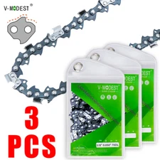 3-PACK 20in Chainsaw Chain Blade 3/8" .050"Gauge 70DL Fit ECHO CS590/CS600 etc.