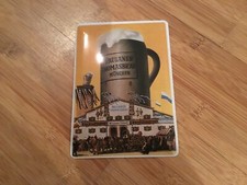 Paulaner Thomasbräu München Blechpostkarte Reklame Neu nicht gebraucht