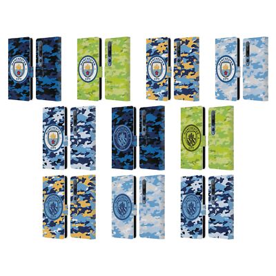 MANCHESTER CITY MAN CITY FC BADGE CAMOU LEATHER BOOK CASE FOR XIAOMI PHONES