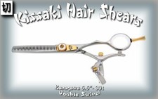 Kissaki DOUBLE SWIVEL Kanagawa 30 tooth SLV W Hair Thinning Shears Hair Scissors