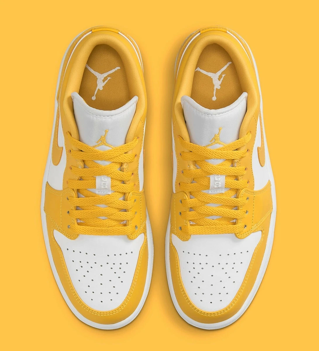 Nike Air Jordan 1 Low Pollen Mens Sizes - 13 553558-171 Yellow White NEW