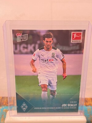 21 Topps Now Joe Scally Bundesliaga #2 18YO  US player to debut v. Bayern Munich