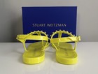 $250 NEW STUART WEITZMAN Yellow Jelly White Pearl Crystal Flat Sandals Shoes 6 — photo 9