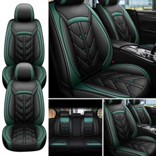 Deluxe Leather Universal 5 Seats Car Seat Cover Front Rear Full Set Waterproof