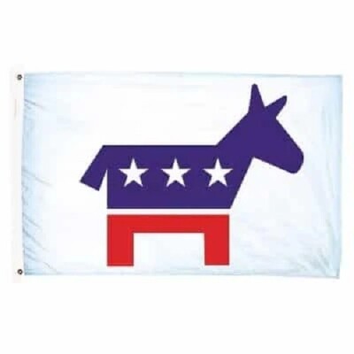 5 Fuß x 3 Fuß 150 x 90 cm 5 Fuß 3 Fuß Esel Demokrat Partei Politik USA Polyester Flagge