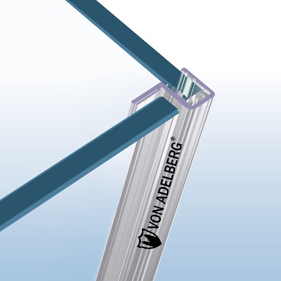 Duschdichtung Gerade PVC Ersatzdichtung Wasserabweiser Duschprofil VA011