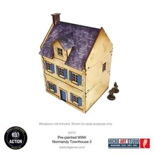 Pre-Painted WW2 Normandy Townhouse 3 Terrain Bolt Action Warlord Games