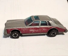 Vintage 1980 Hot Wheels Cadillac Seville Car Vehicle Sedan Gray Purple Die Cast