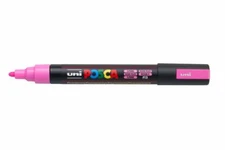 63827 Uni-Posca Water-based Paint Marker, Bullet, Fluorescent Pink, Pack of 1