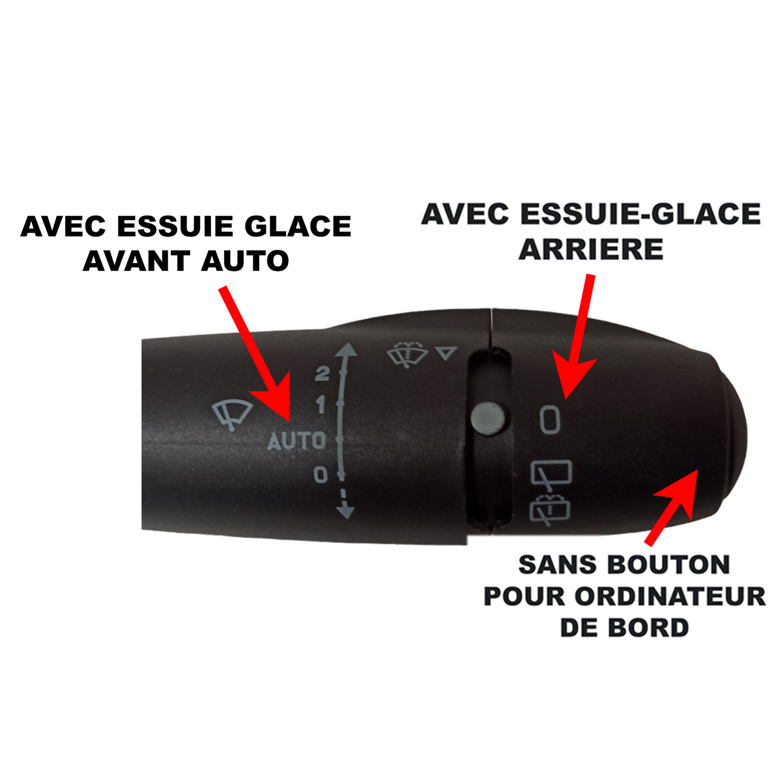 Commande Essuie Glace Com2000 à 4 Broches pour C4 C5 96466653XT - 4