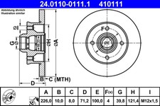 Disque de frein Suzuki SWIFT