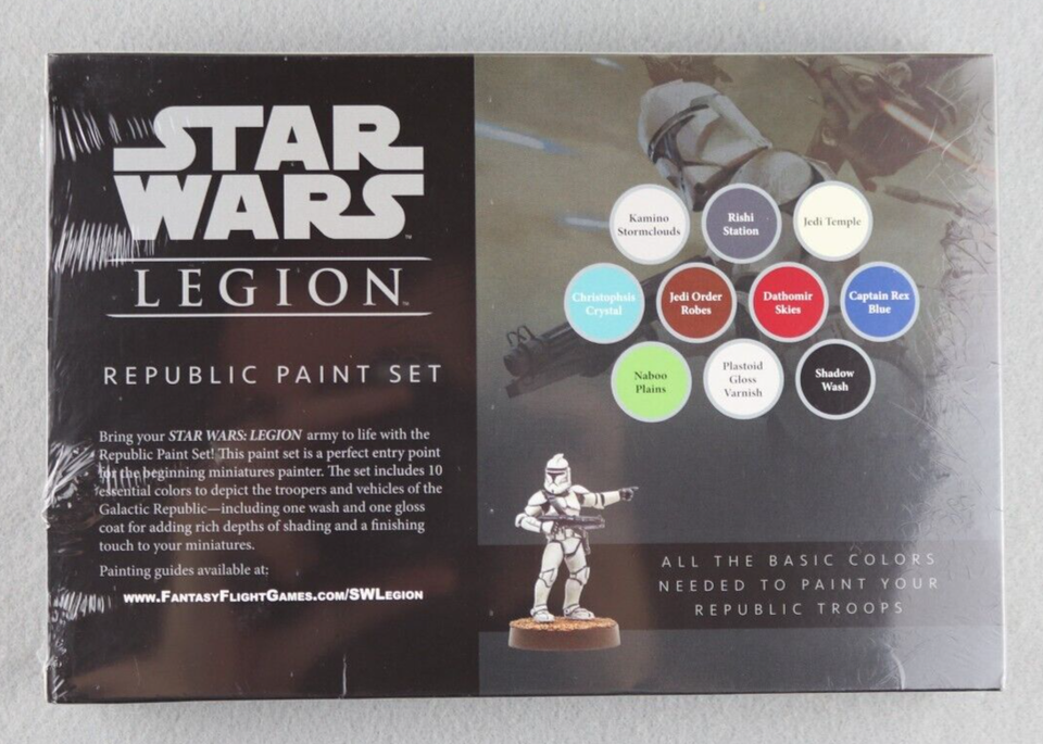 Star Wars Legion Republic Paint Set SWS55 NEW SEALED OOP NOS FFG Game Army eBay
