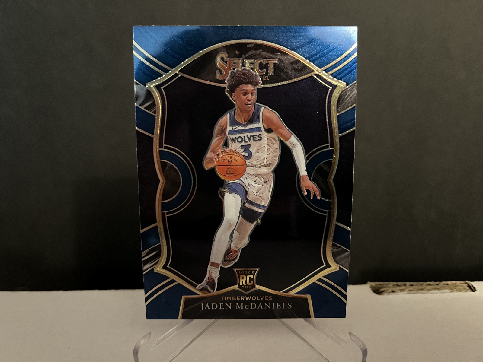 2020-21 NBA Panini Select Basketball Jaden McDaniels #88 Base Rookie Card