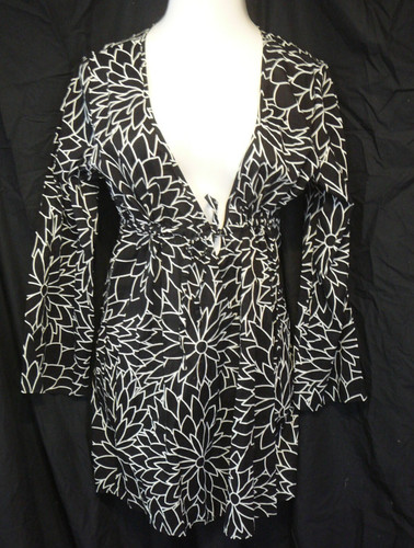 Islander Women's Medium Beach Coverup Cotton Dress Deep Cleavage Cotton Batik