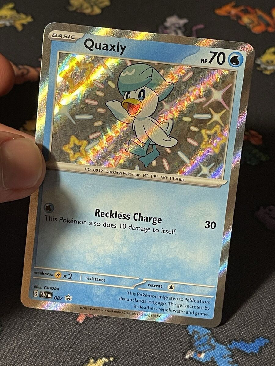 Pokémon Card Quaxly SVP082 Premium Collection Shiny Holo Pokémon Card Quaxly SVP082 Premium Collection Shiny Holo