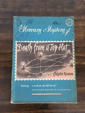 Death from a Top Hat by Clayton Rawson - Mercury Mystery No. 155 - 1938