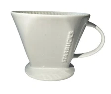 Starbucks Pour-Over Ceramic Brewer Drip Coffee Maker Filter Cone Dripper