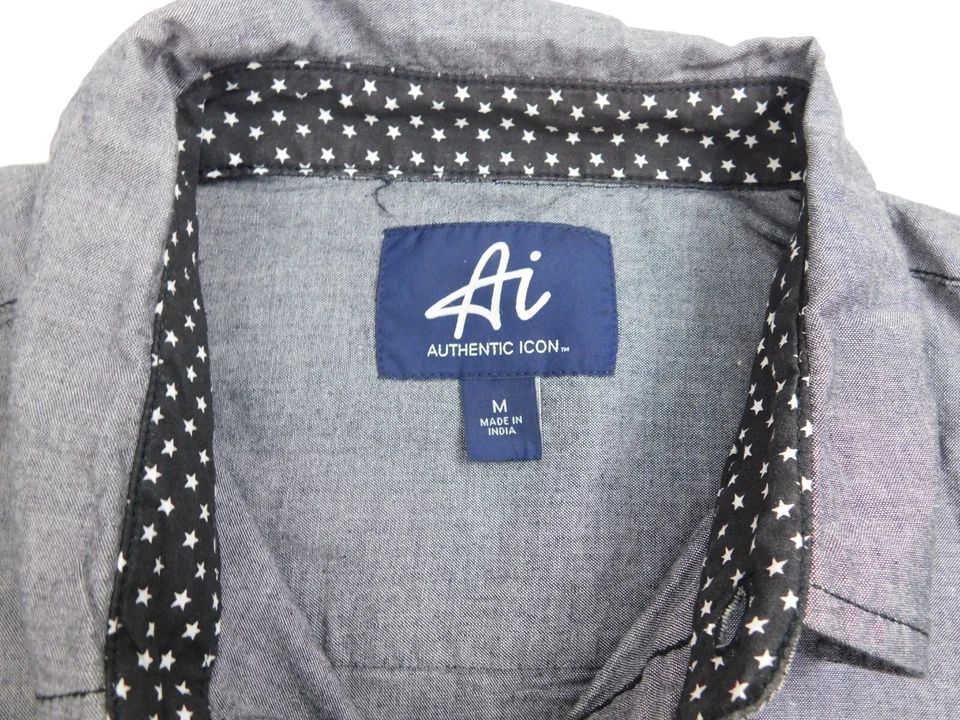 American Idol US Tour Mens Long Sleeve Button Shirt Size M Gray - Image 3 of 4