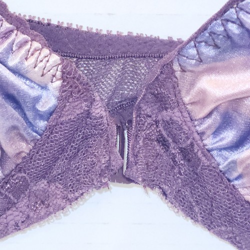 NOS Vintage Christian Dior Intimates Bra 36C Satin Unlined Underwire Sheer Lace - Picture 3 of 10
